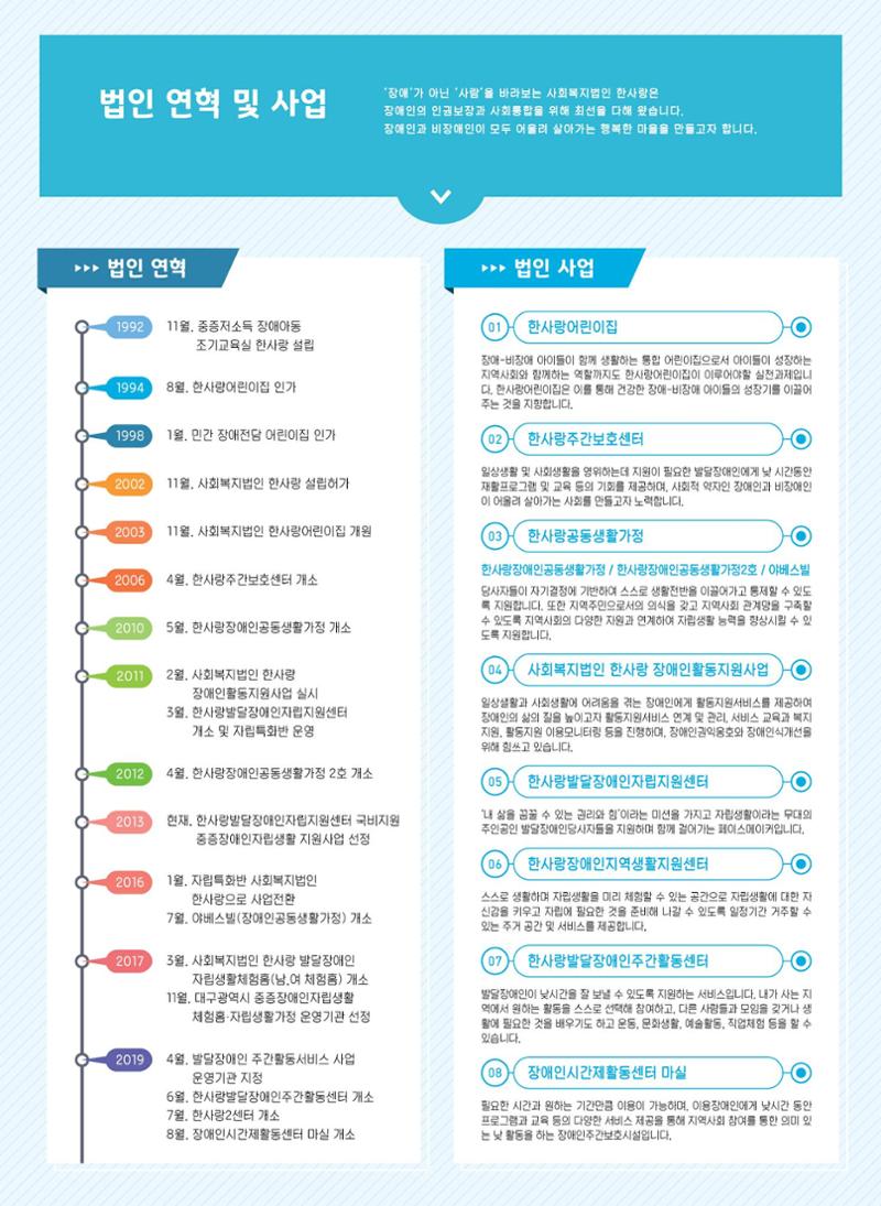 사회복지법인 한사랑 소식지 7호 2페이지