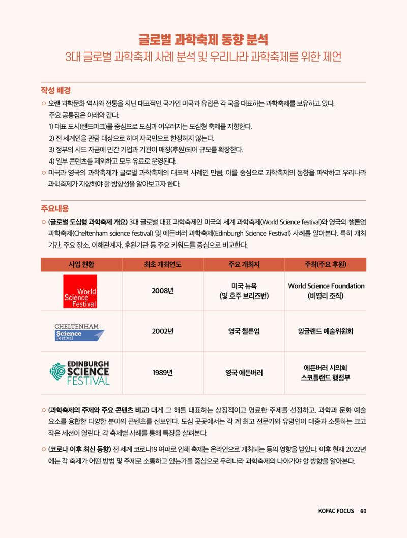 한국과학창의재단 정책지원 뉴스레터 7월호 60페이지