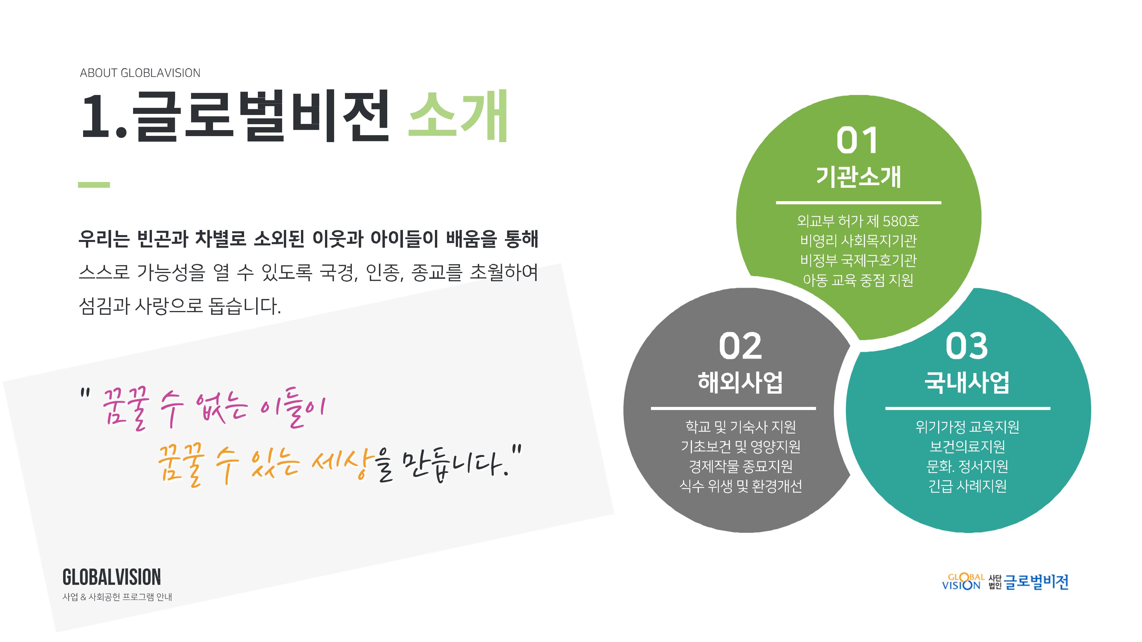글로벌비전 기관소개서 4페이지