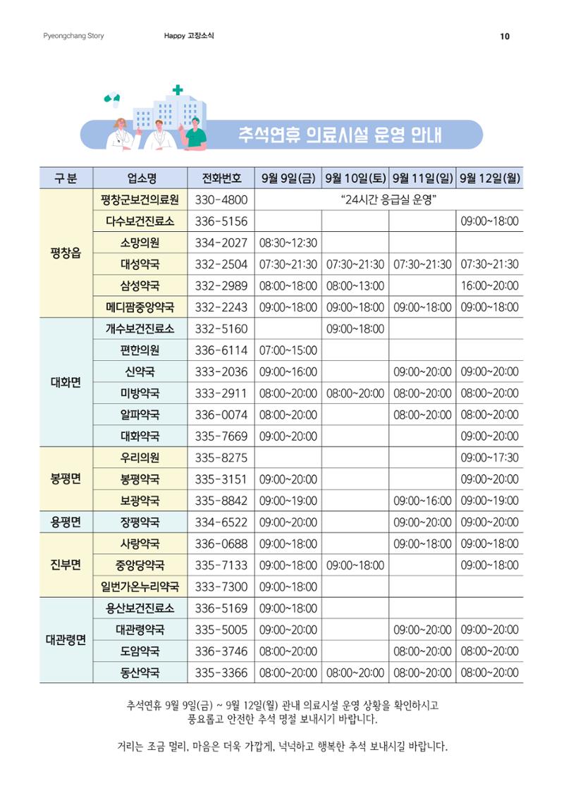 평창이야기 9월호 10페이지