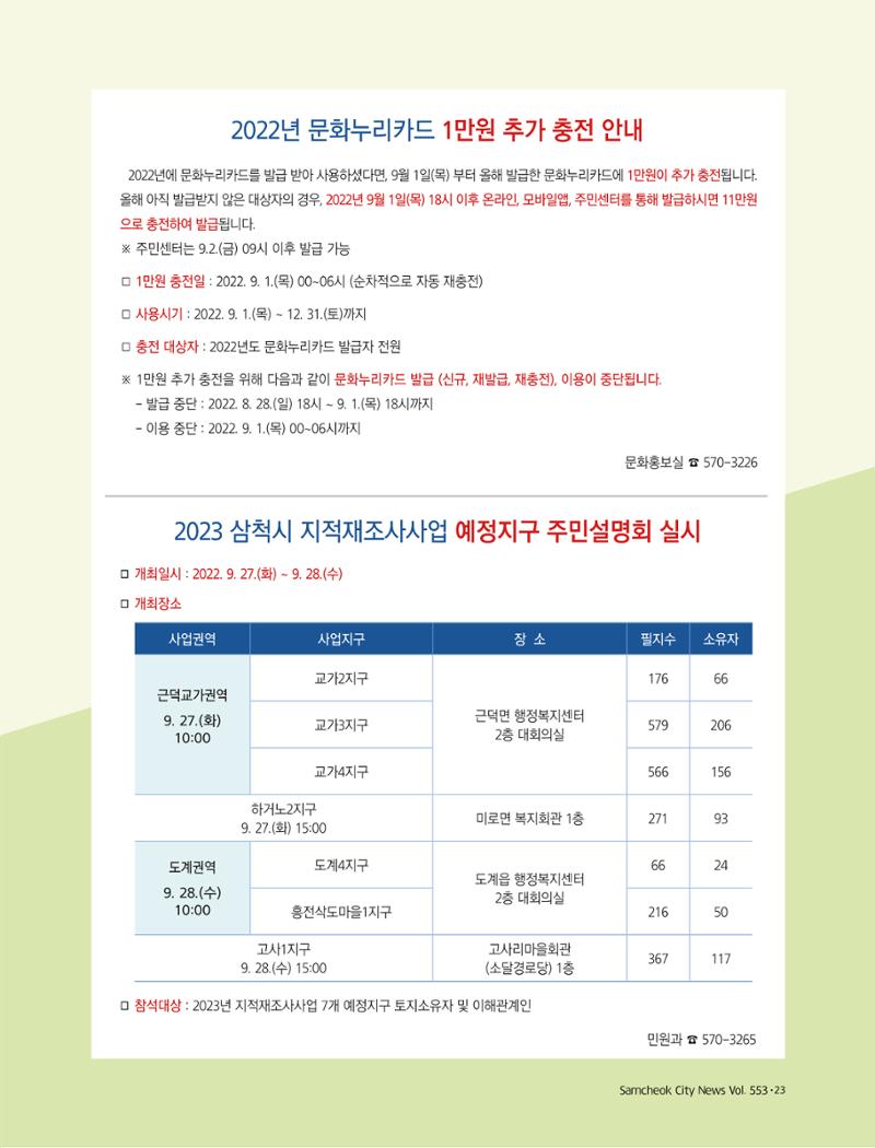 2022년 9월 삼척 시정소식지 23페이지