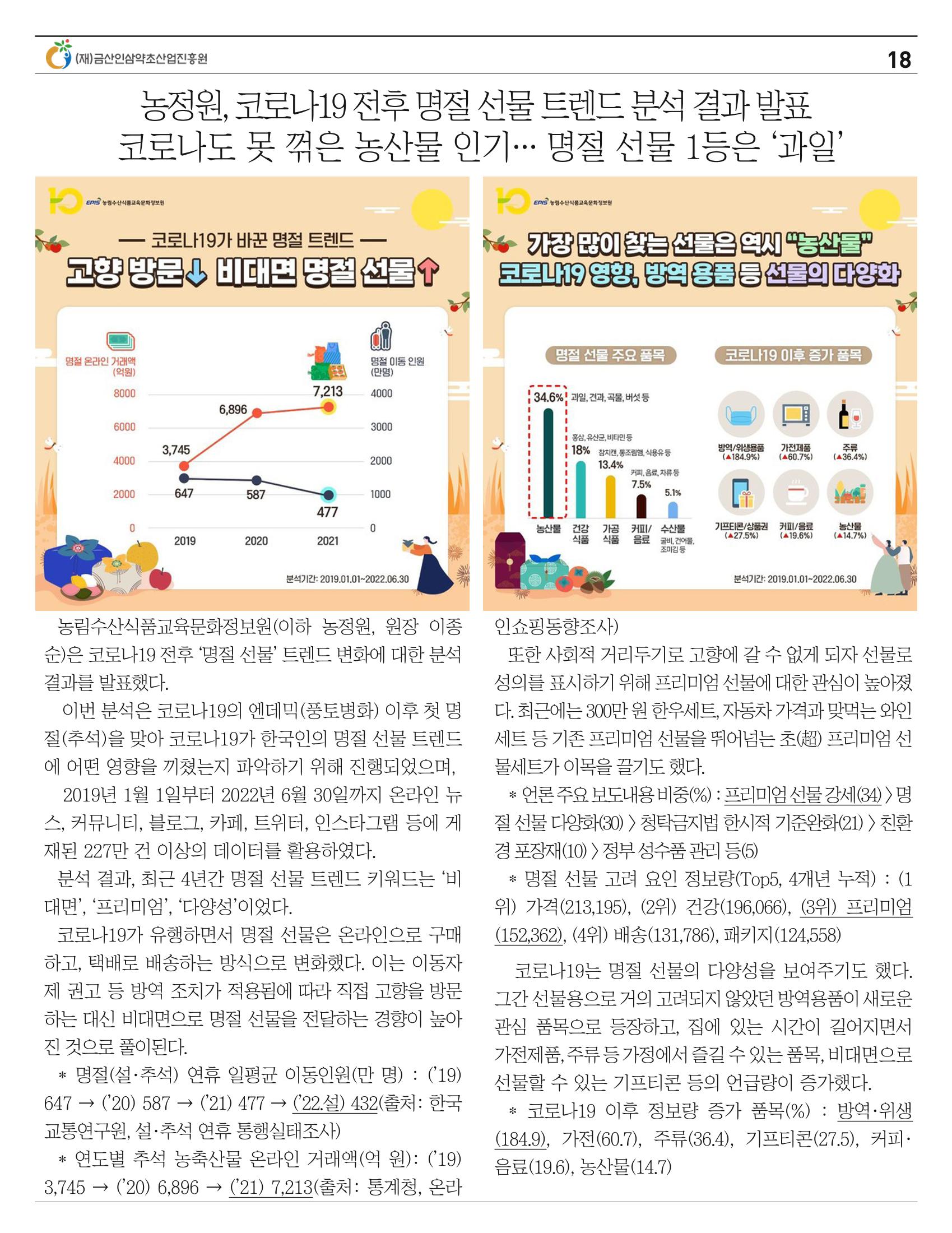 [금산이 뿌리입니다] 금산인삼소식지 9월호 18페이지