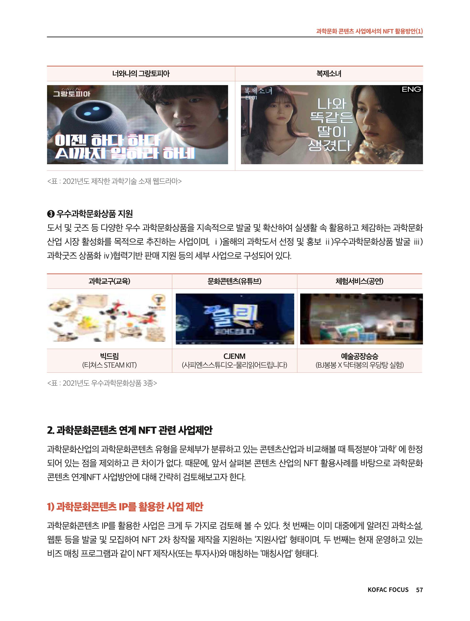 한국과학창의재단 정책지원 뉴스레터 8월호 57페이지