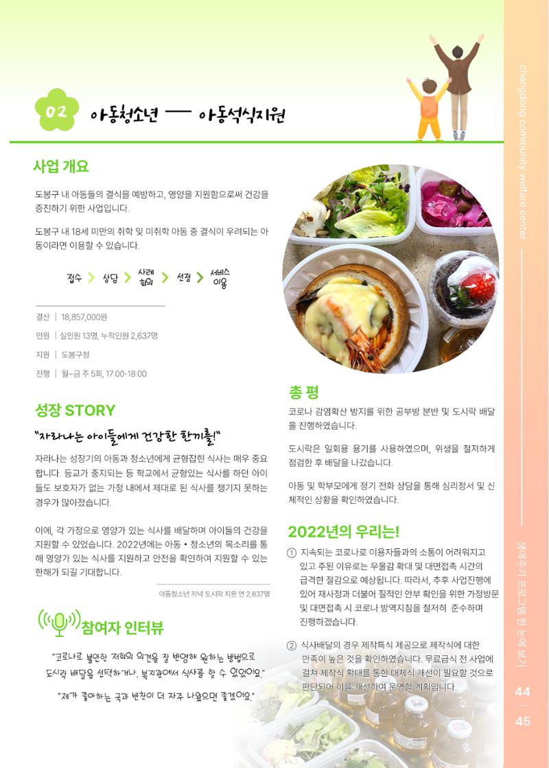 2021 창동종합사회복지관 연차보고서 49페이지
