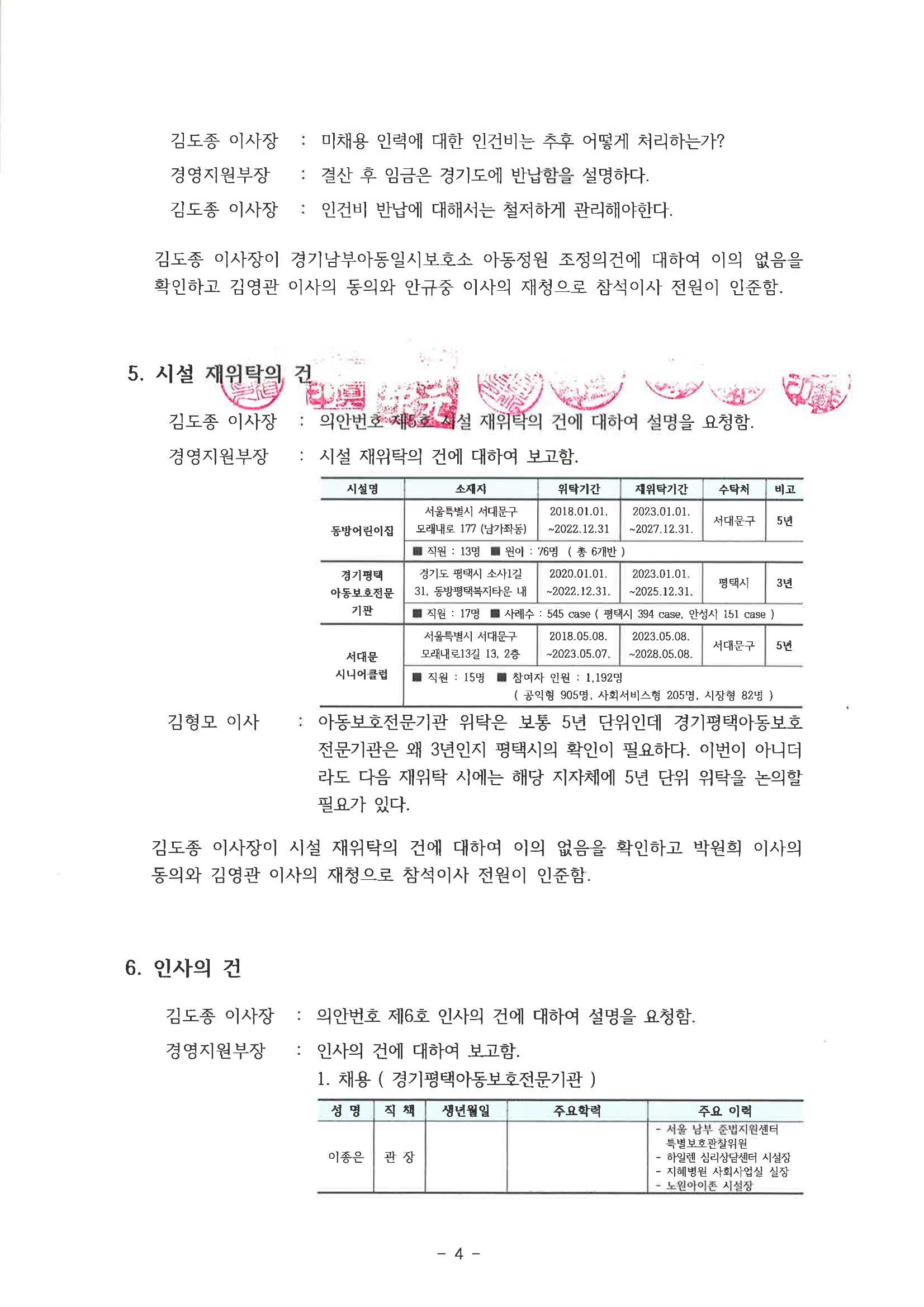 동방사회복지회 20221014 추경이사회 회의록  4페이지