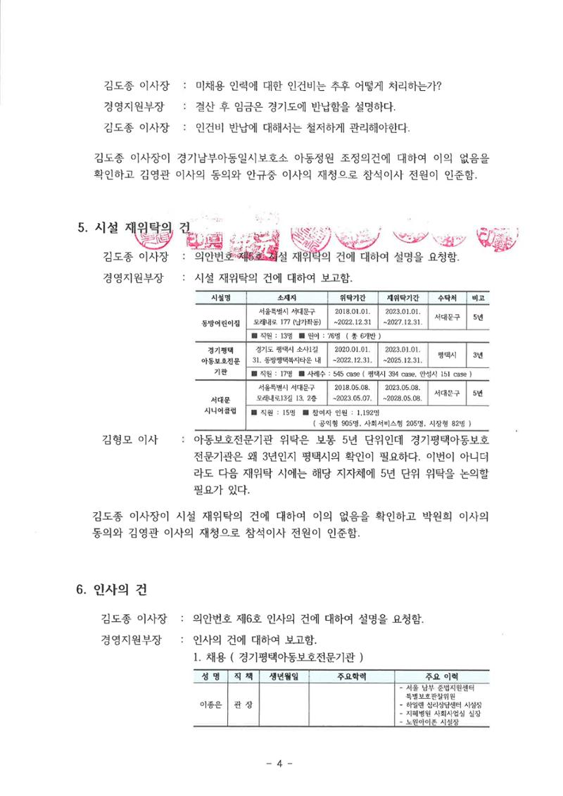 동방사회복지회 20221014 추경이사회 회의록  4페이지