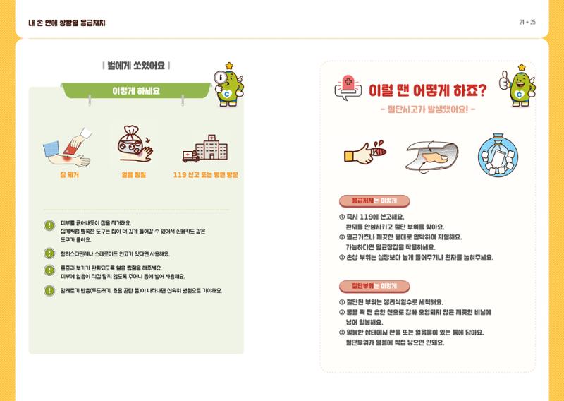내손안에 상황별 응급처치 14페이지