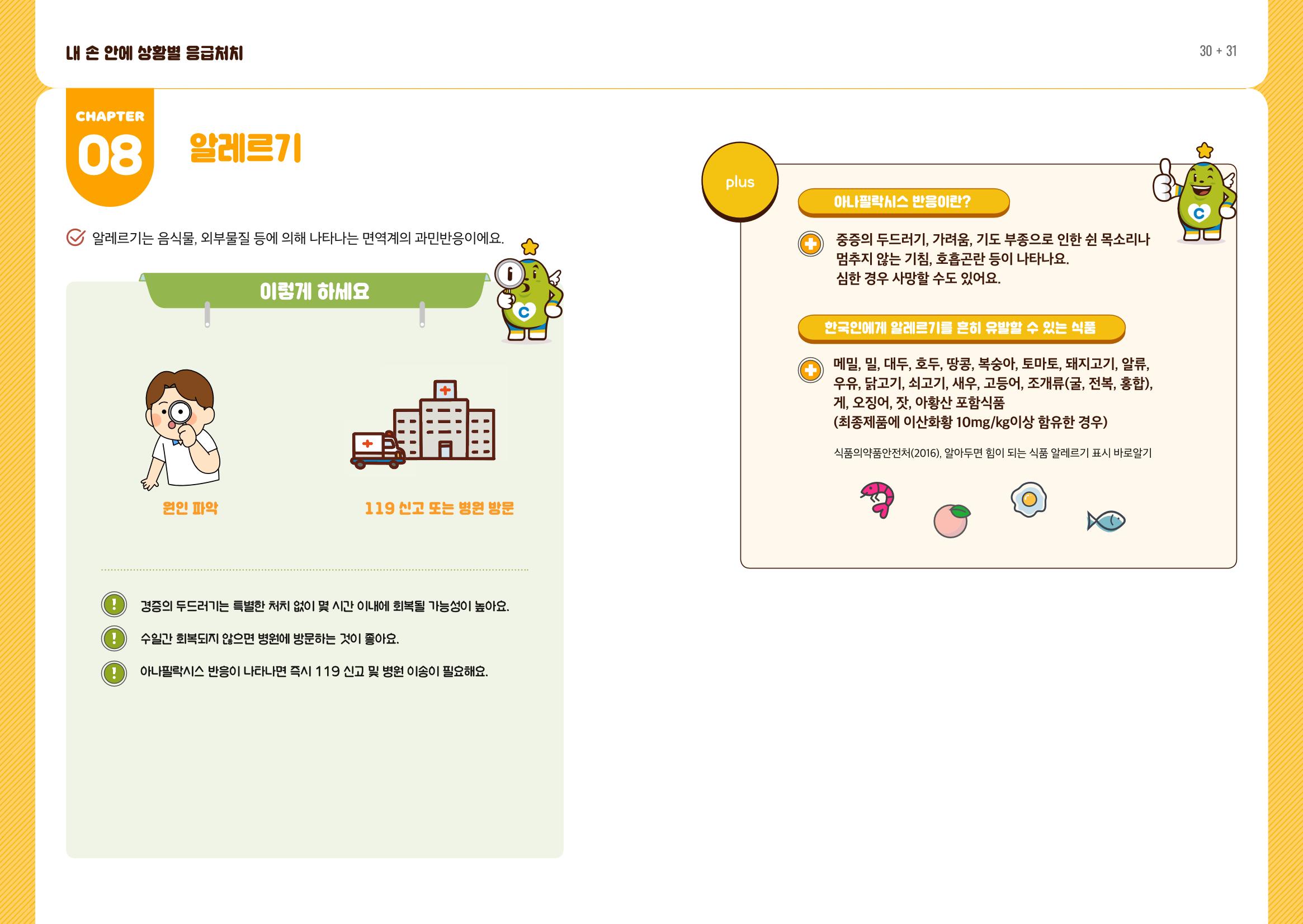 내손안에 상황별 응급처치 17페이지