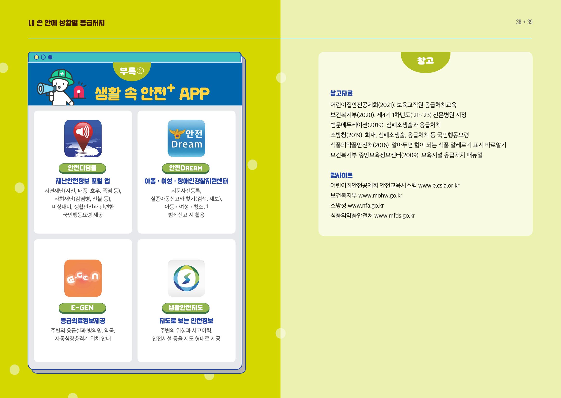 내손안에 상황별 응급처치 21페이지