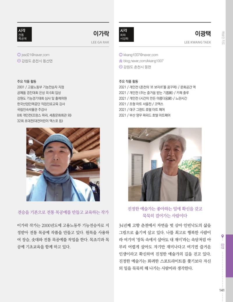 춘천예술인지도 vol.1 145페이지