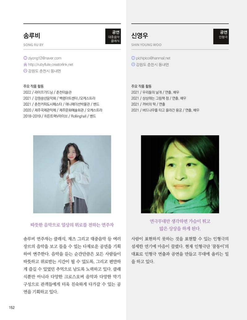 춘천예술인지도 vol.1 156페이지