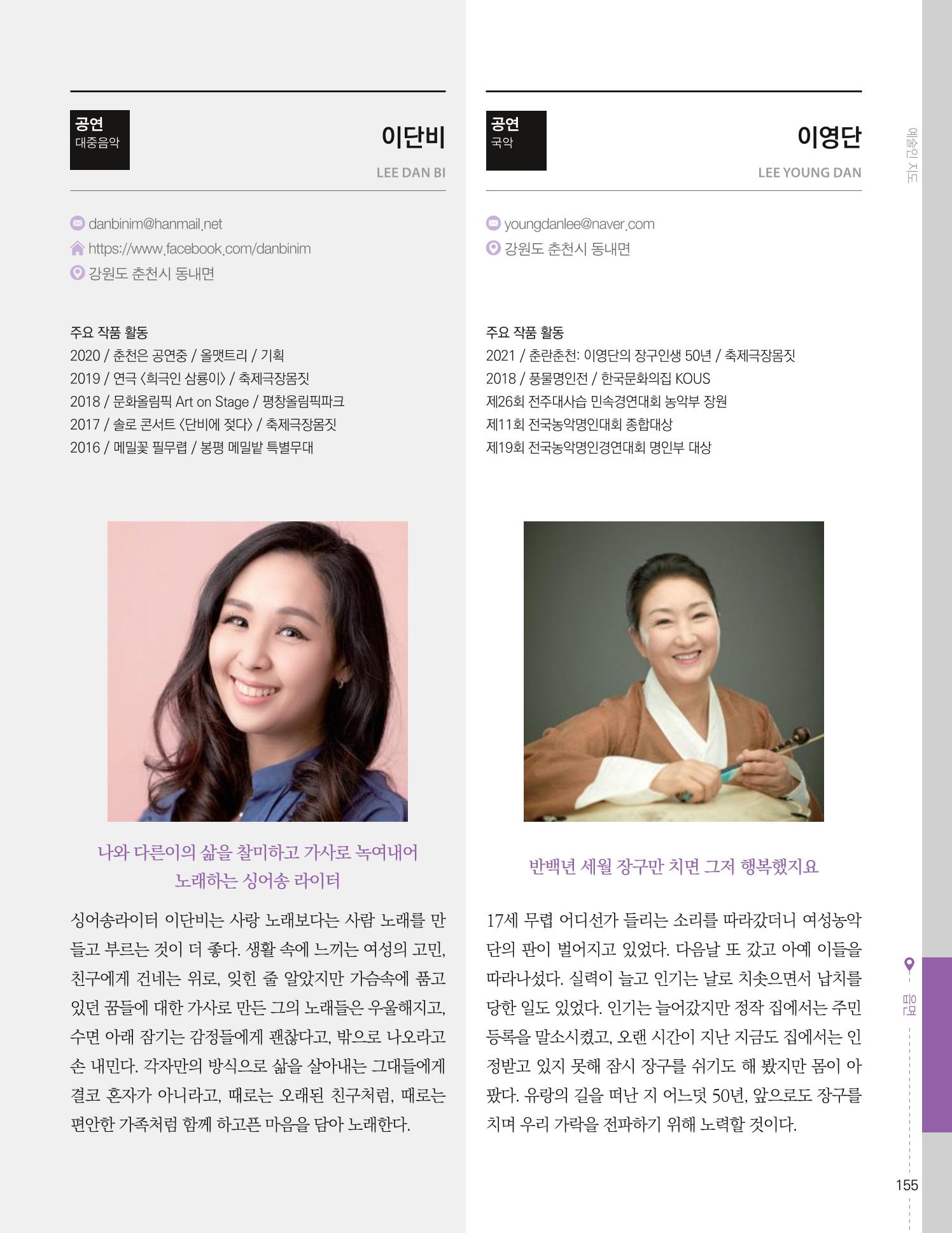 춘천예술인지도 vol.1 159페이지