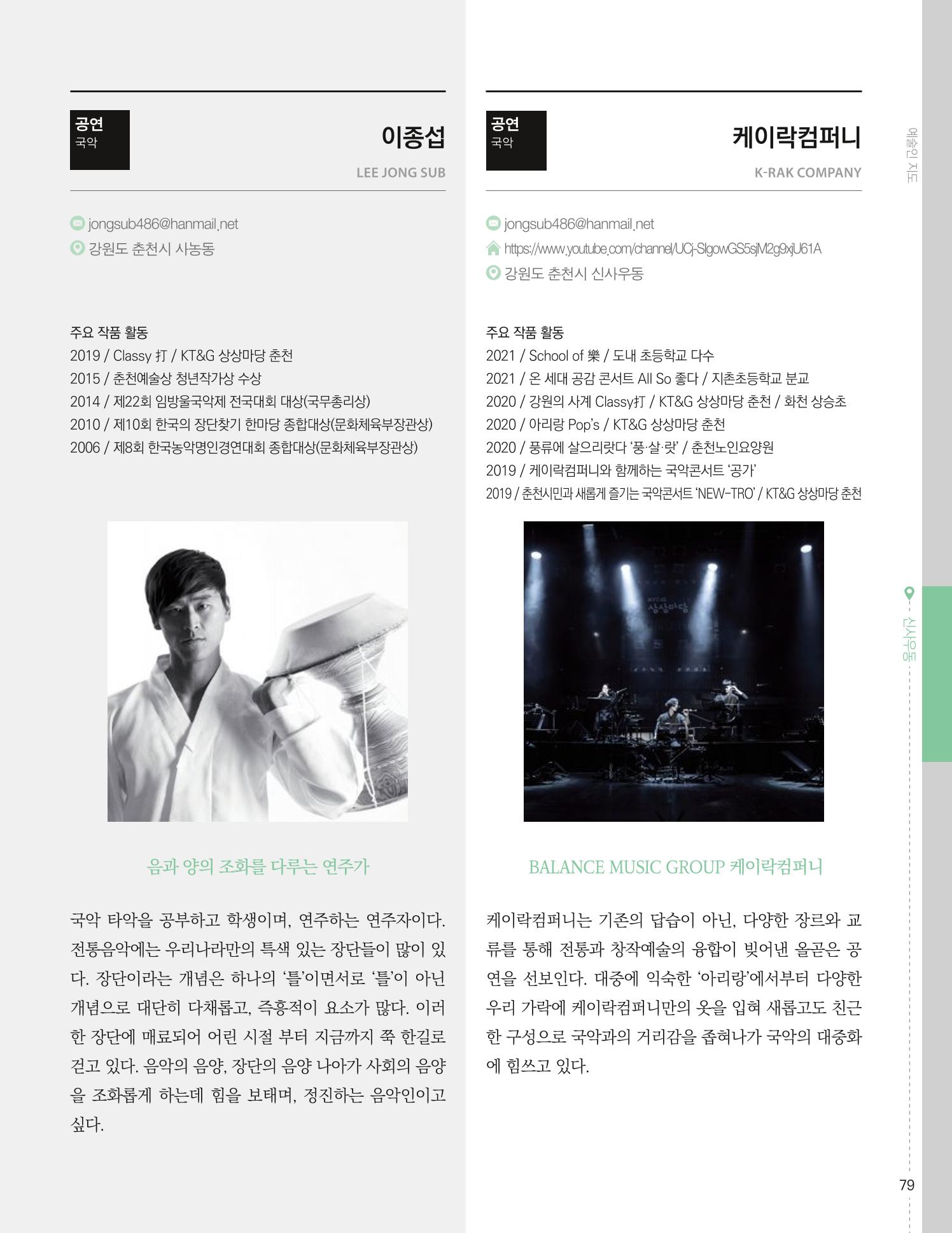 춘천예술인지도 vol.1 83페이지