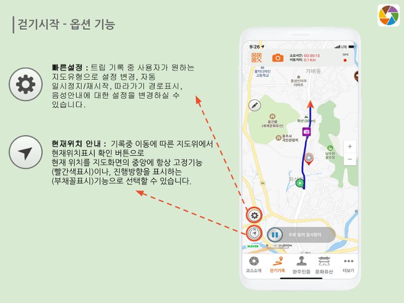 경기옛길 모바일 앱 사용설명서 13페이지