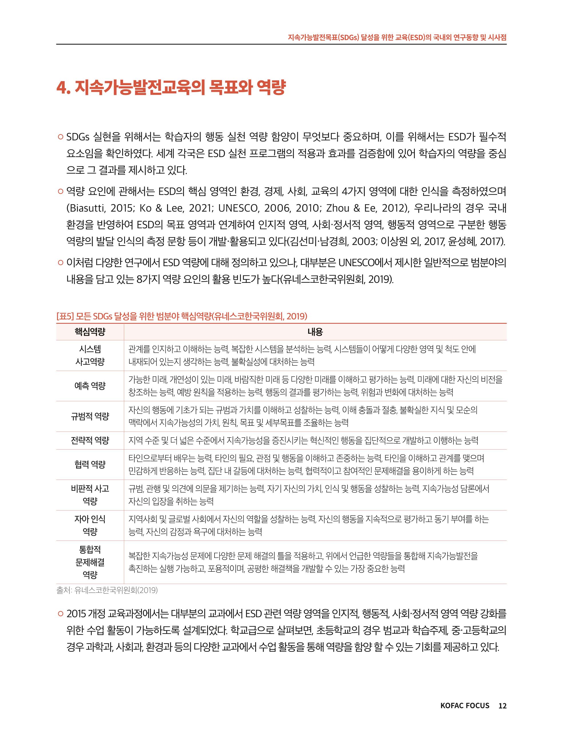 56호 코팩포커스 지속가능발전과 지속가능교육  12페이지