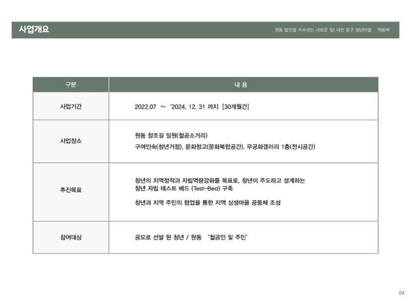대전 청년마을 성과 보고서 5페이지