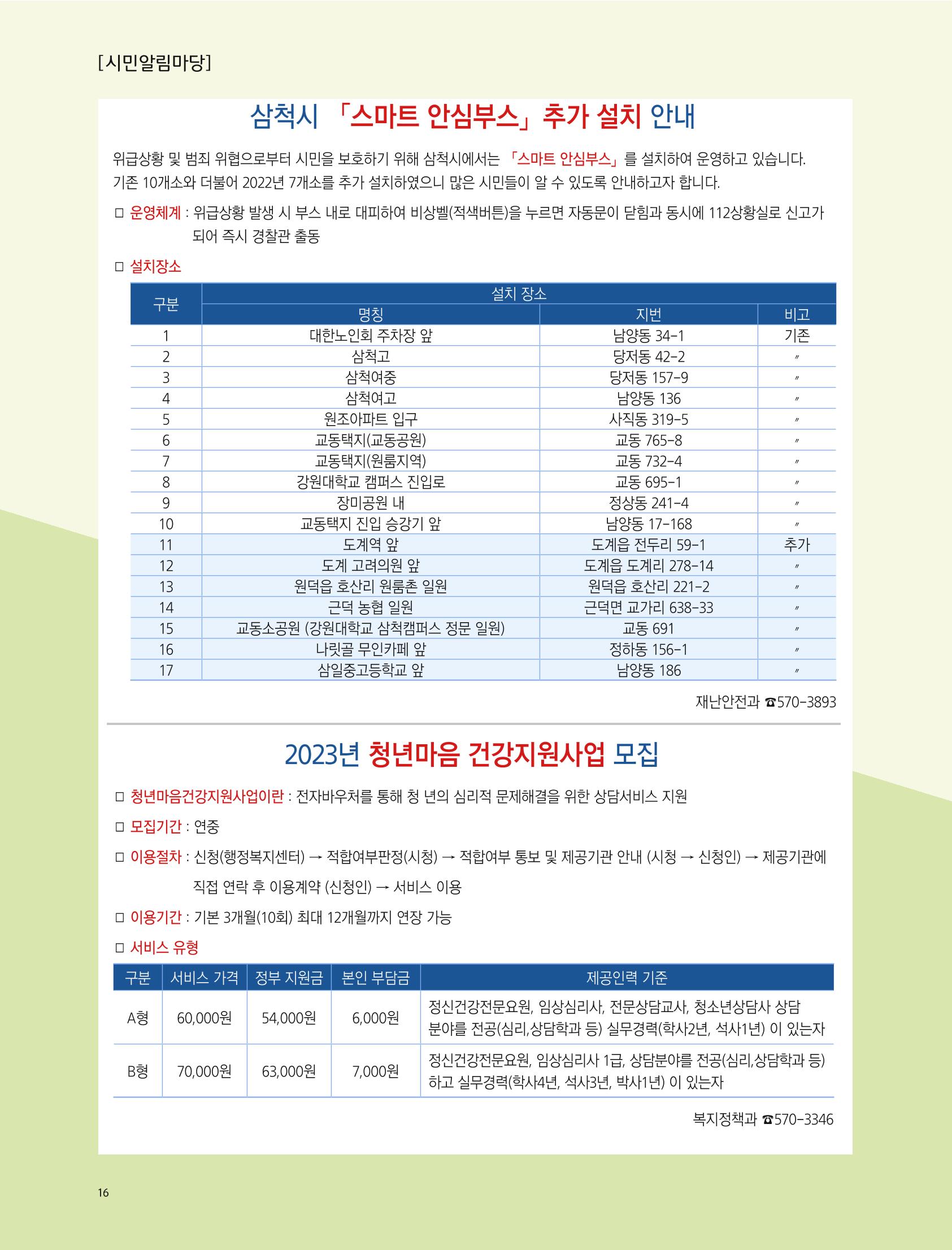 2022년 12월 삼척 시정소식지 16페이지