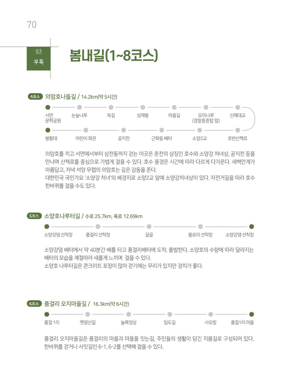 춘천시관광안내책자 73페이지