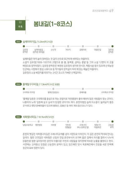 춘천시관광안내책자 72페이지