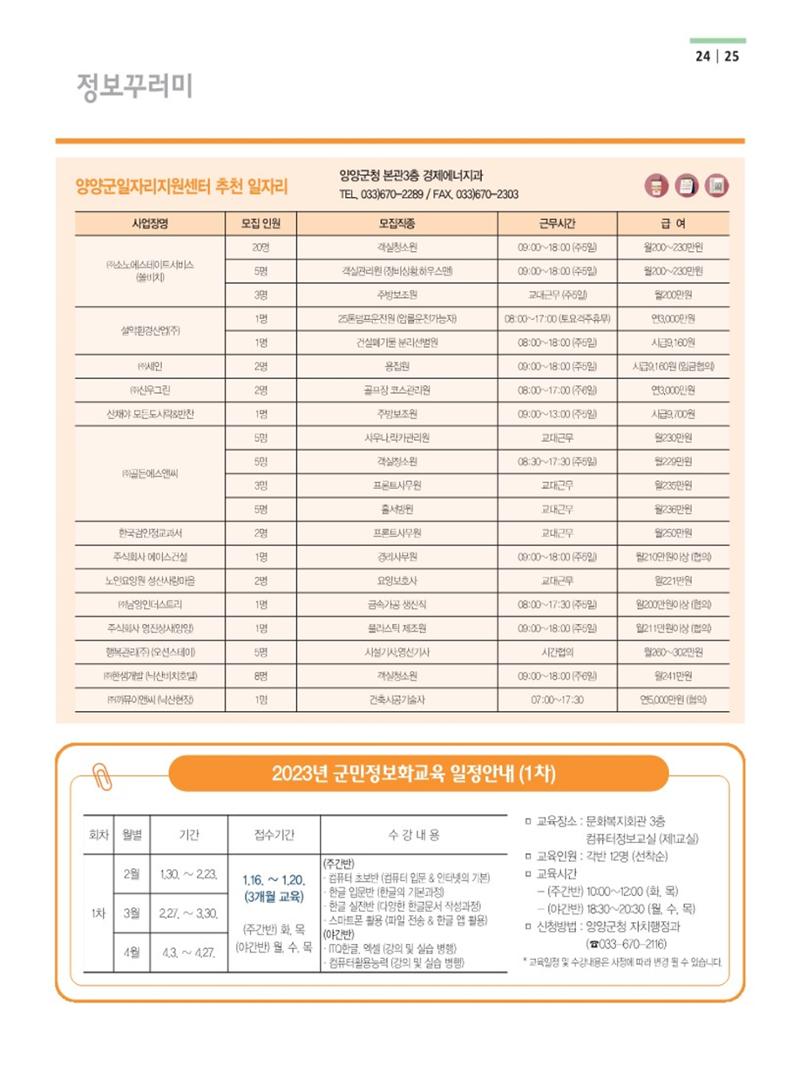양양소식지 2023.1월호 25페이지