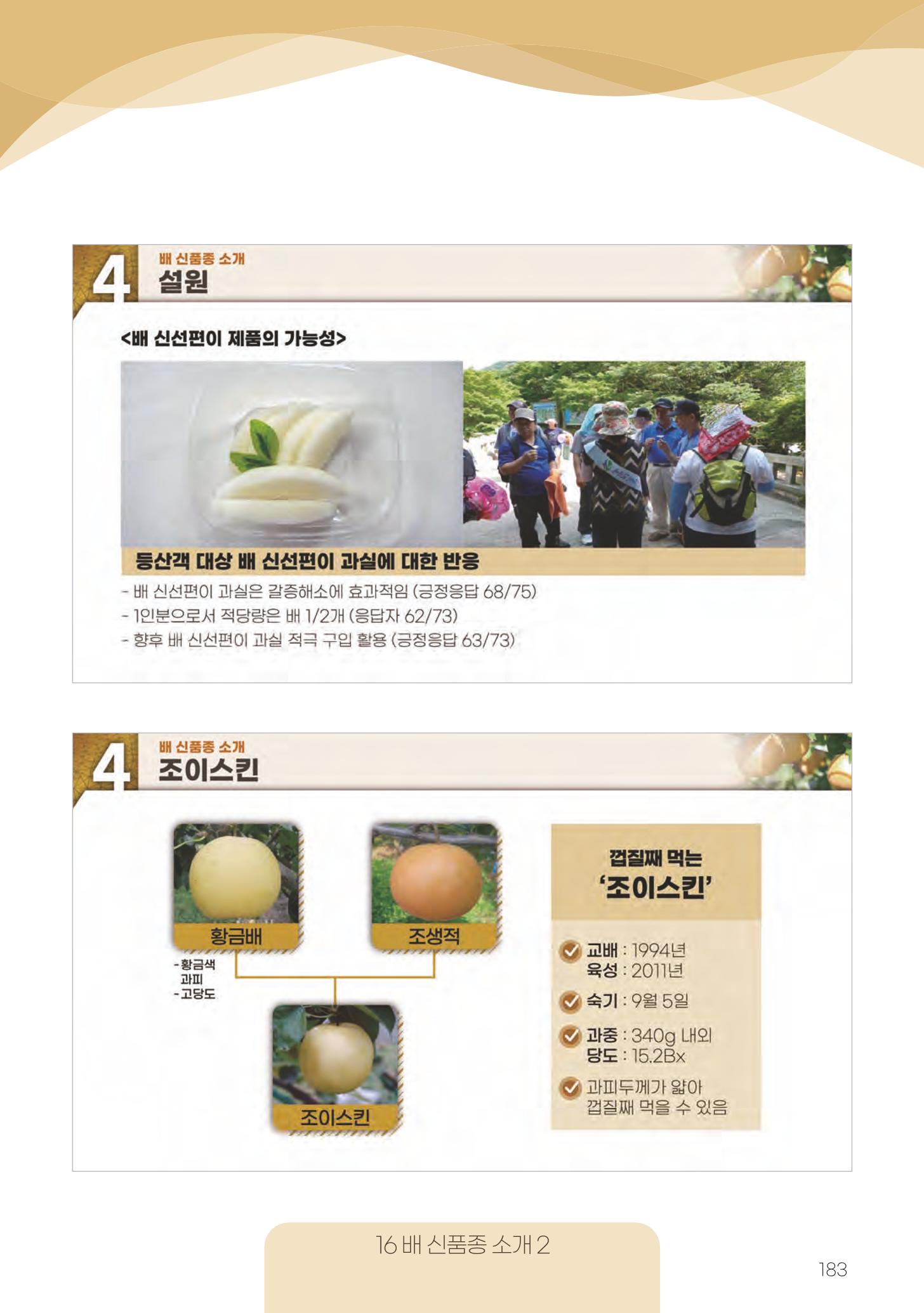 고품질 배 생산 및 수출 교육[2022] 183페이지