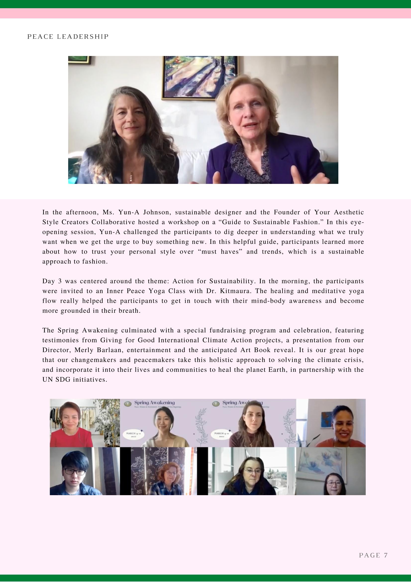 2022년 WFWP 유엔 뉴스레터 #44 7페이지
