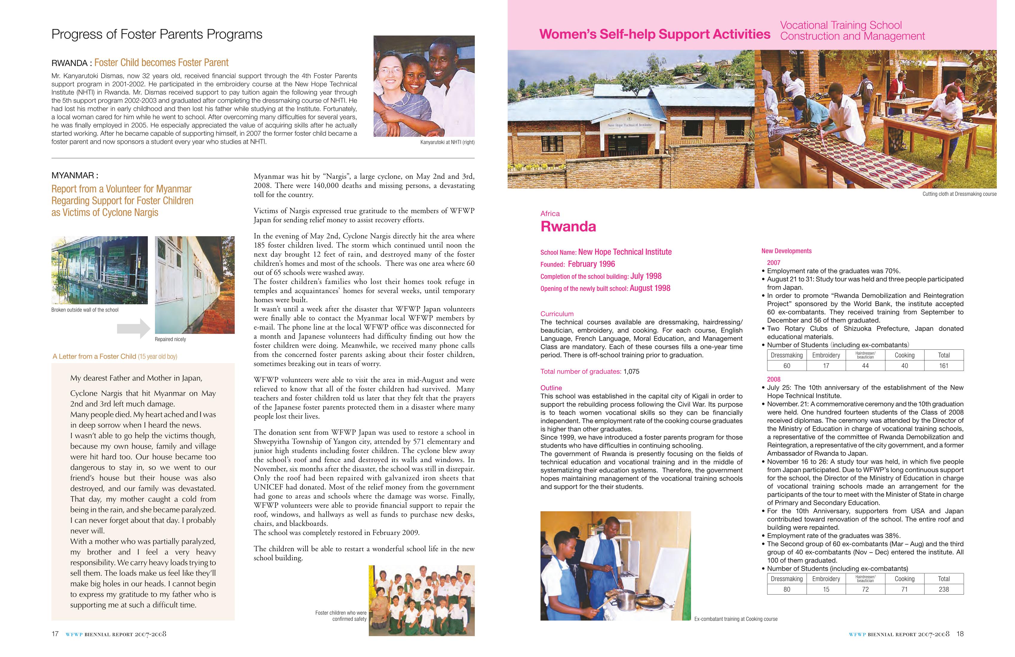 WFWPI Biennial Report(격년보고서) 2007-08 10페이지