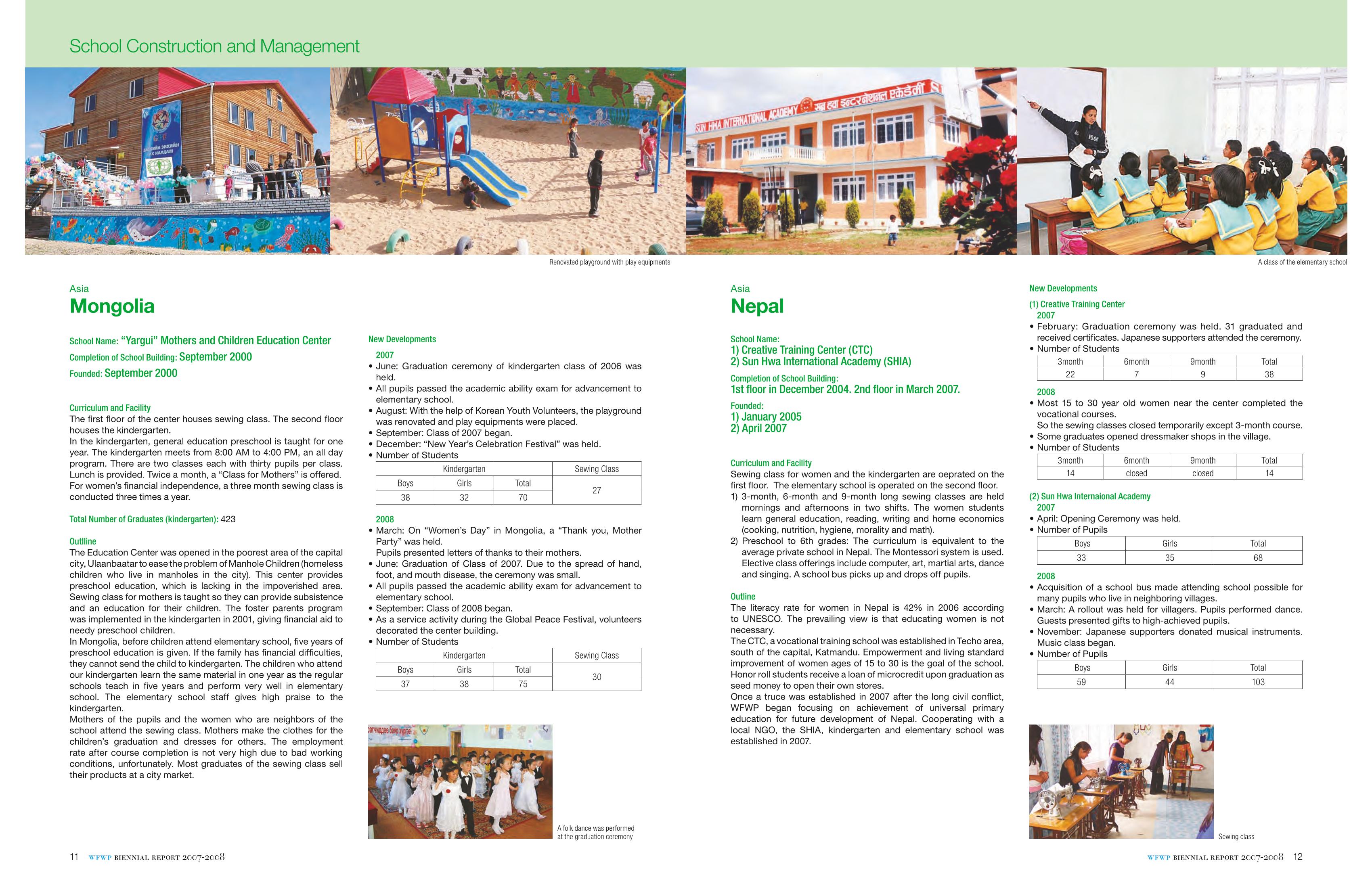 WFWPI Biennial Report(격년보고서) 2007-08 7페이지