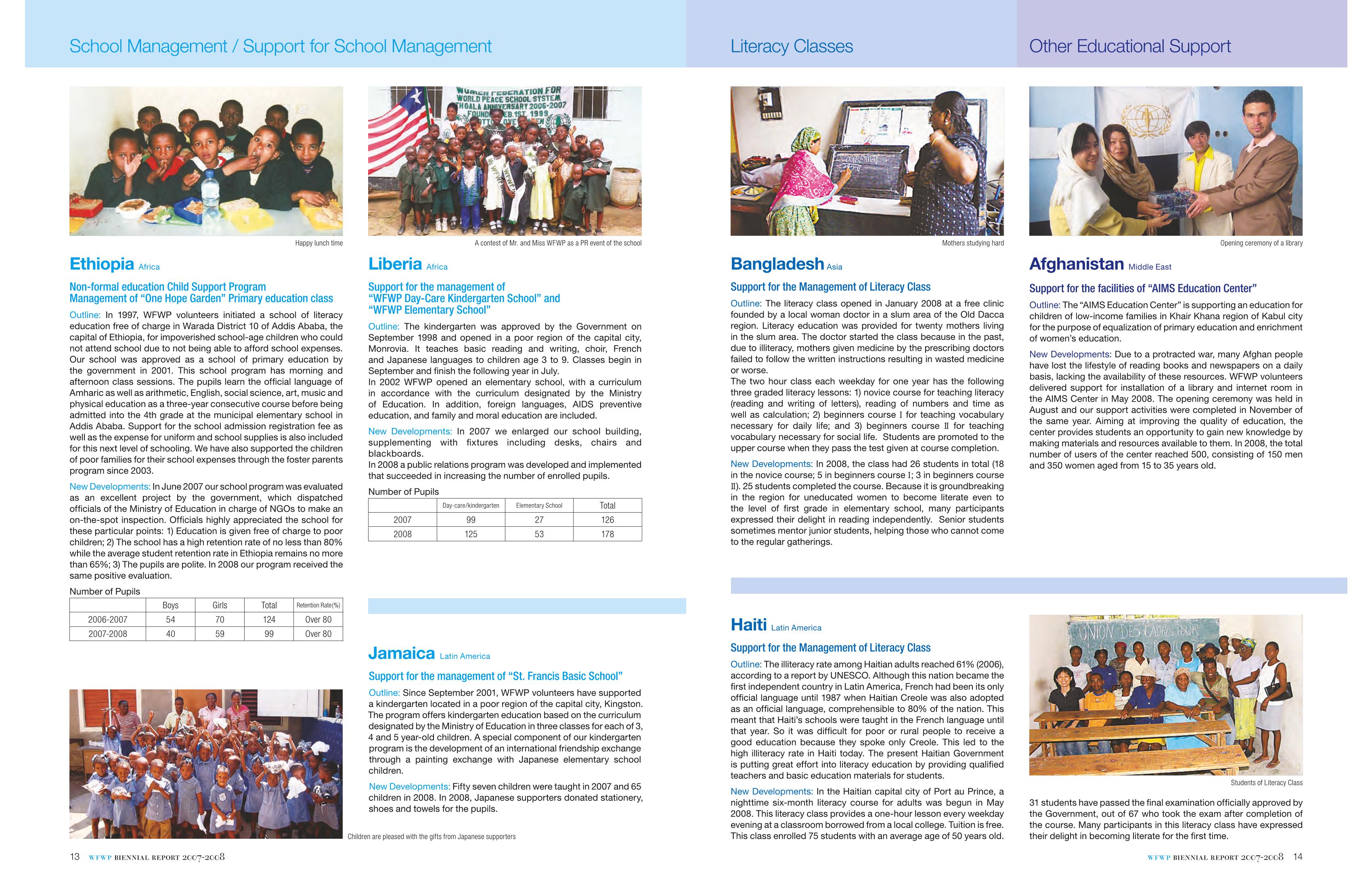 WFWPI Biennial Report(격년보고서) 2007-08 8페이지