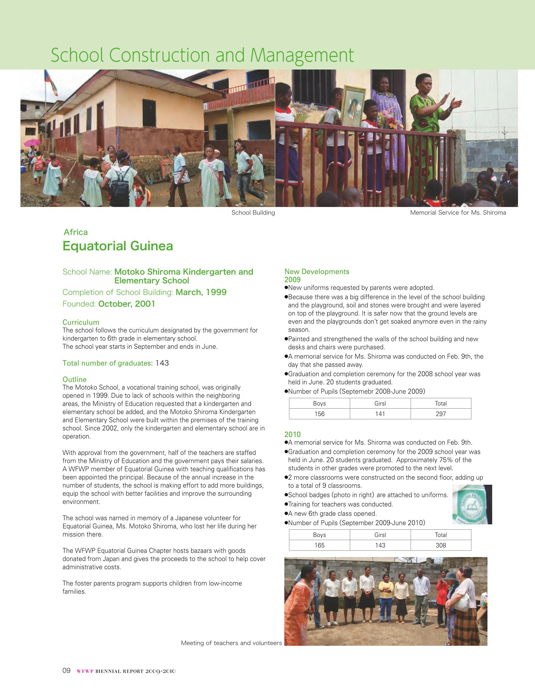 WFWPI Biennial Report(격년보고서) 2009-10 10페이지