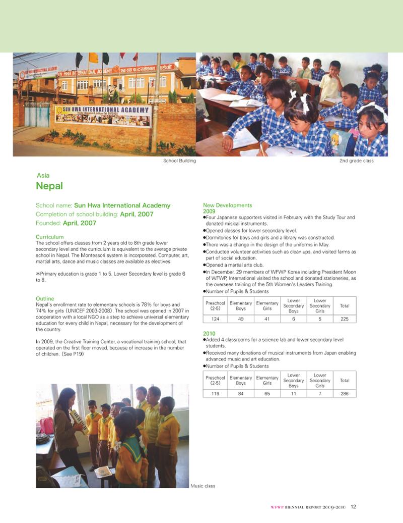 WFWPI Biennial Report(격년보고서) 2009-10 13페이지