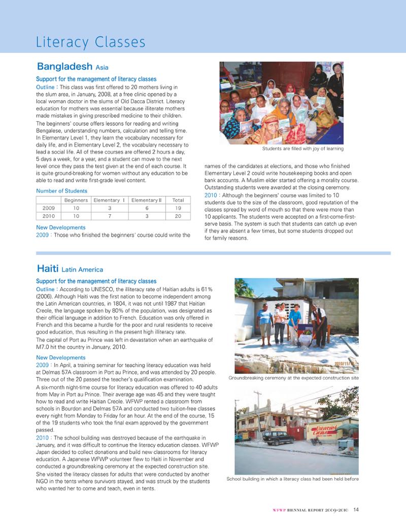 WFWPI Biennial Report(격년보고서) 2009-10 15페이지
