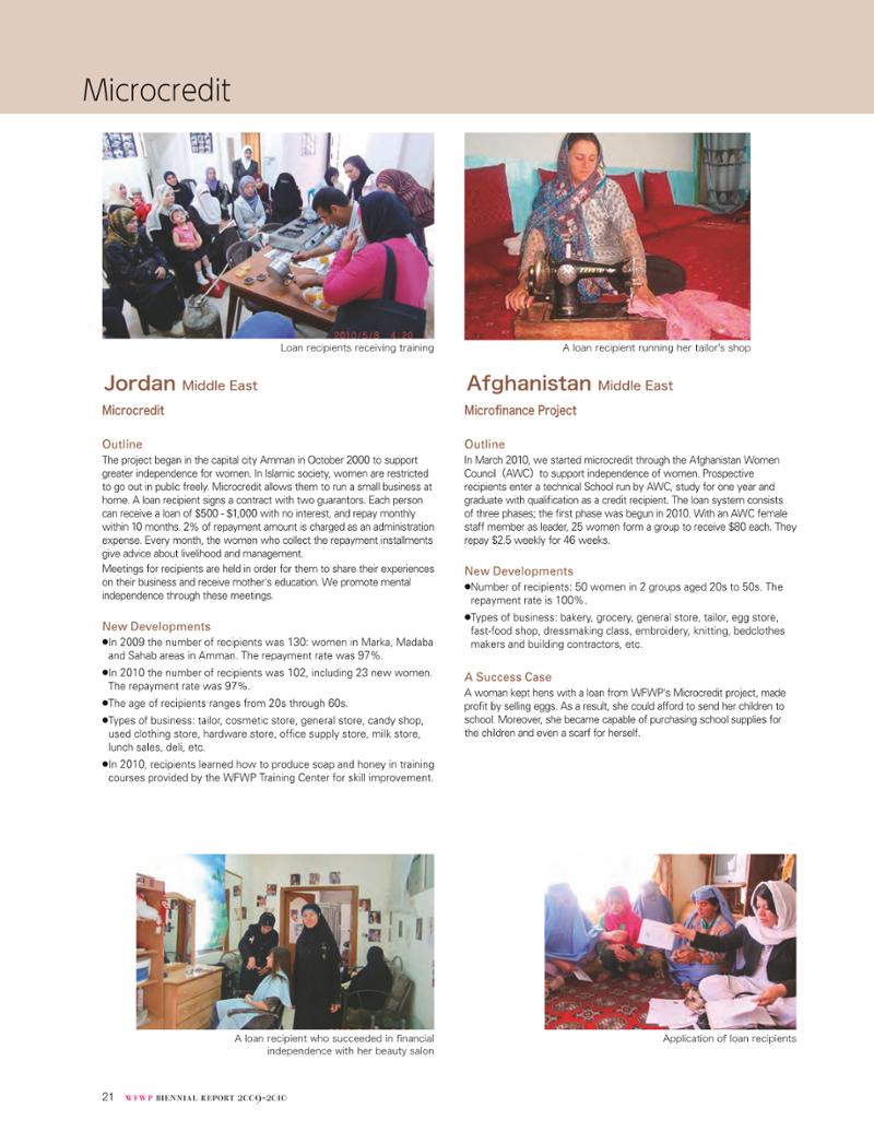 WFWPI Biennial Report(격년보고서) 2009-10 22페이지