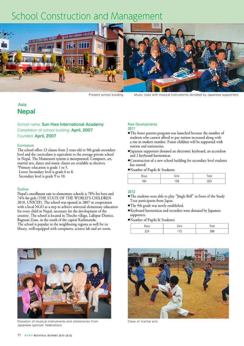 WFWPI Biennial Report(격년보고서) 2011-12 12페이지