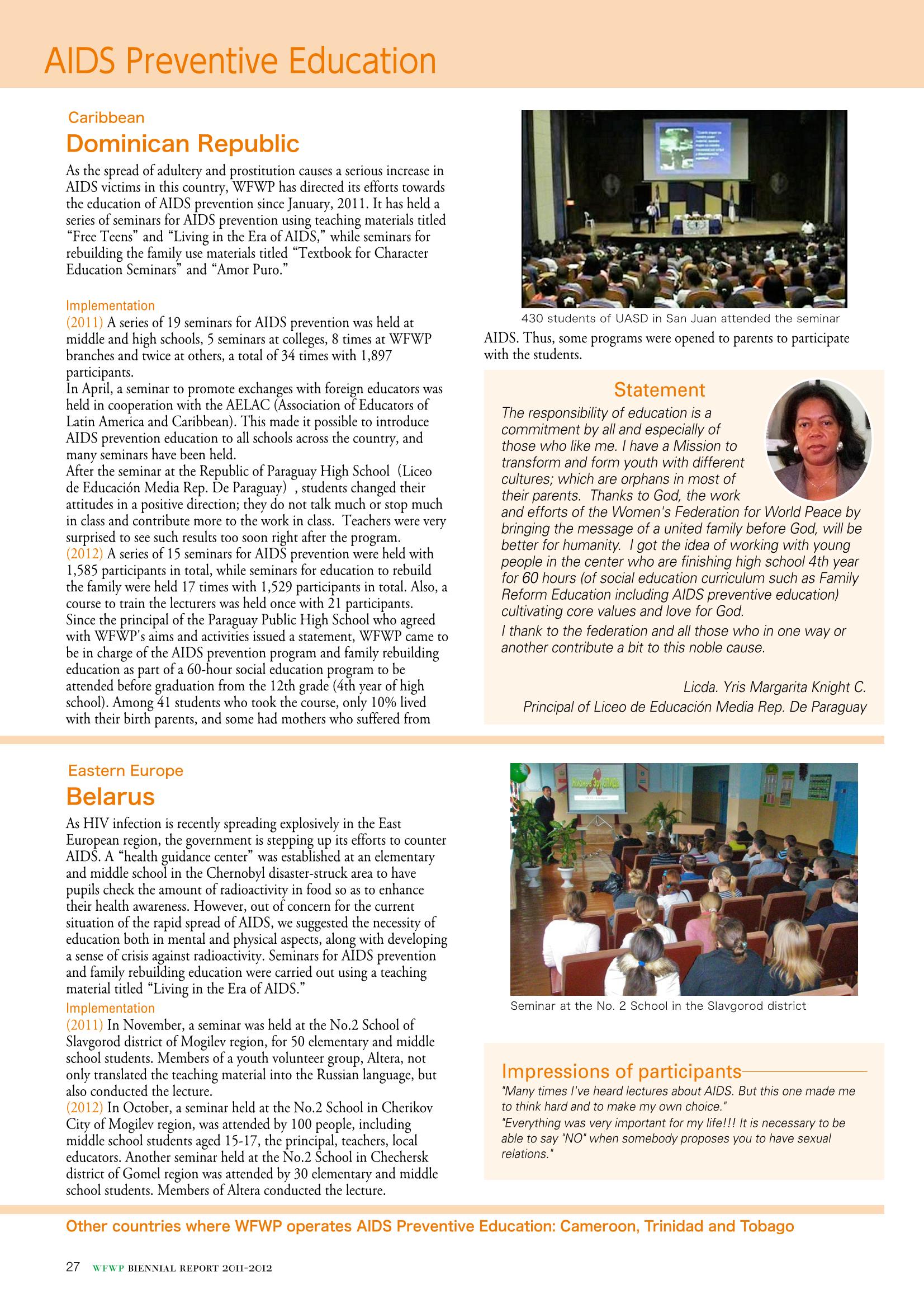 WFWPI Biennial Report(격년보고서) 2011-12 28페이지