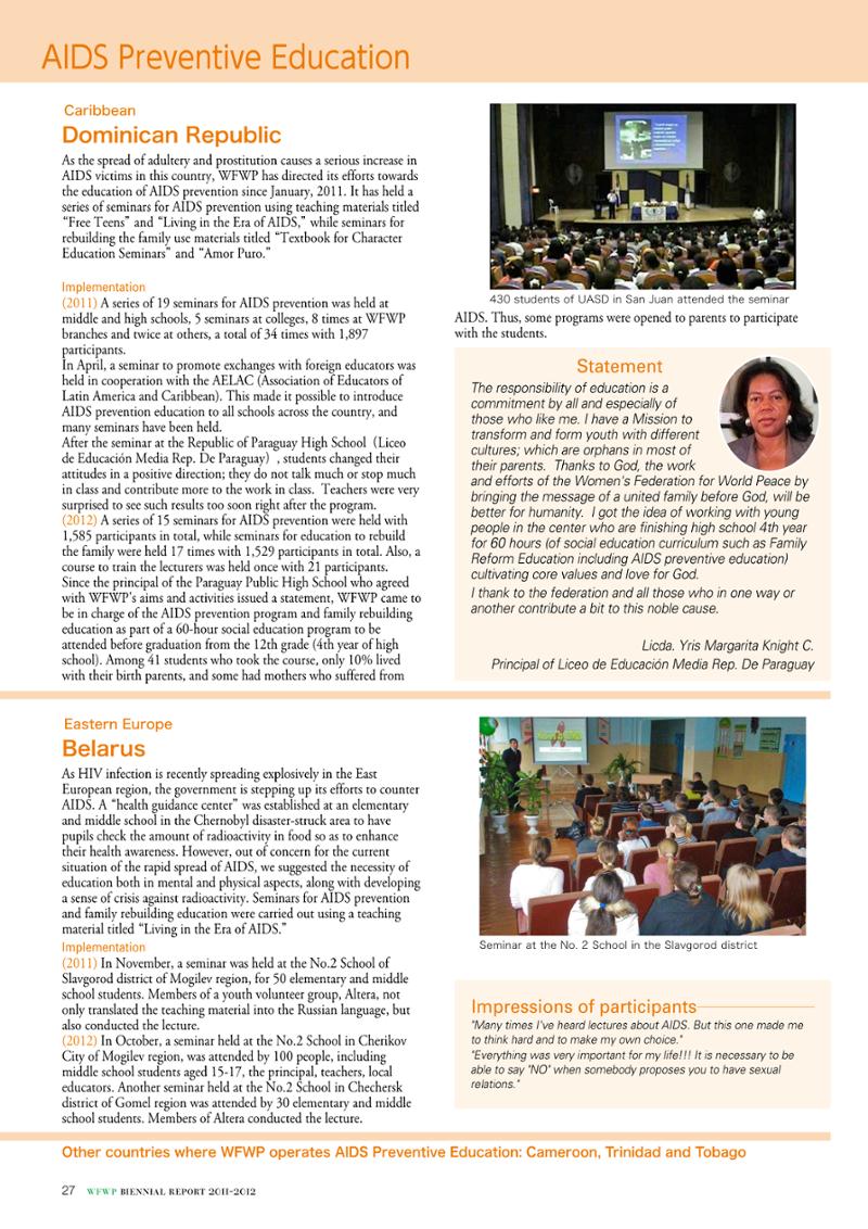 WFWPI Biennial Report(격년보고서) 2011-12 28페이지