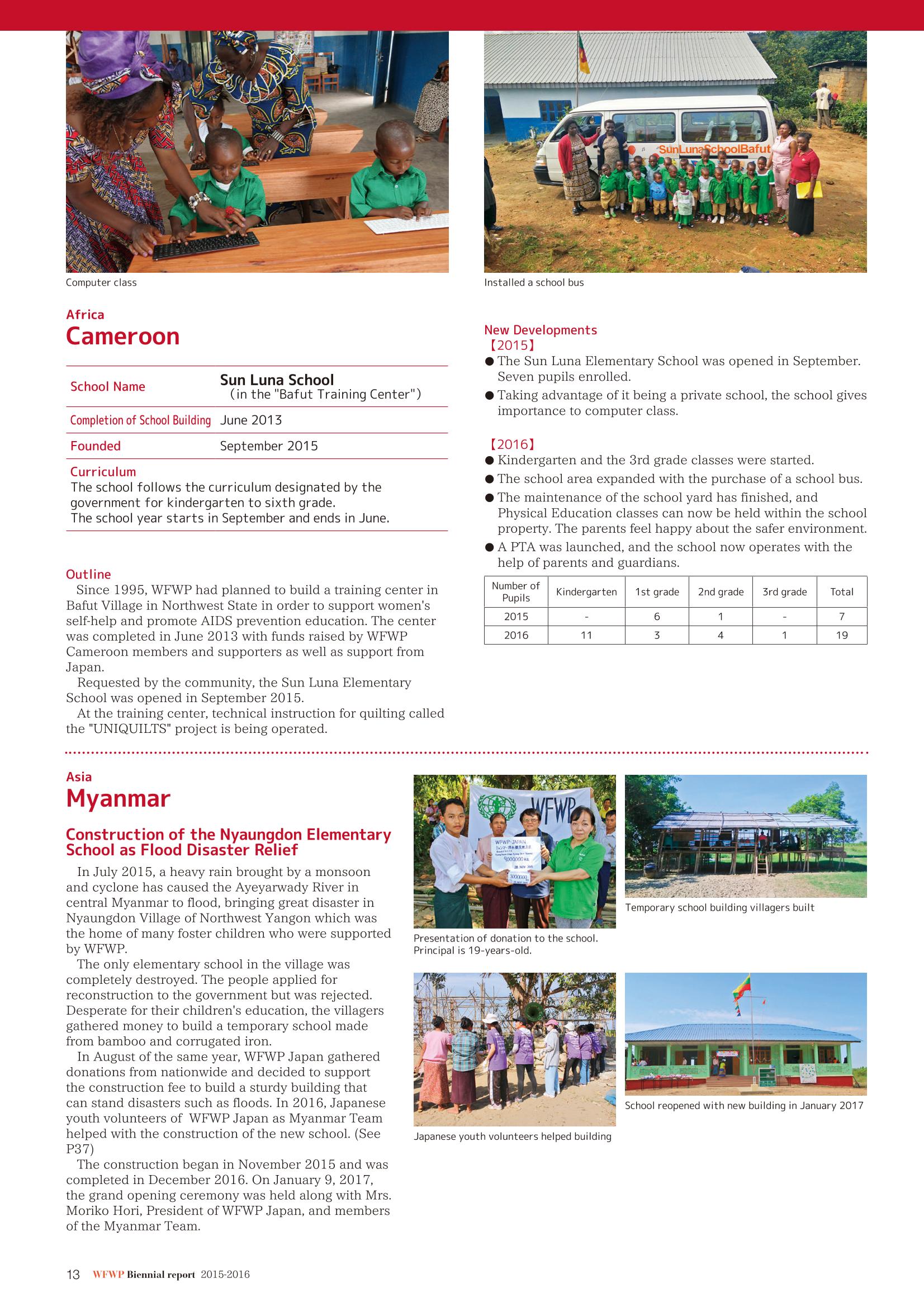 WFWPI Biennial Report(격년보고서) 2015-16 14페이지