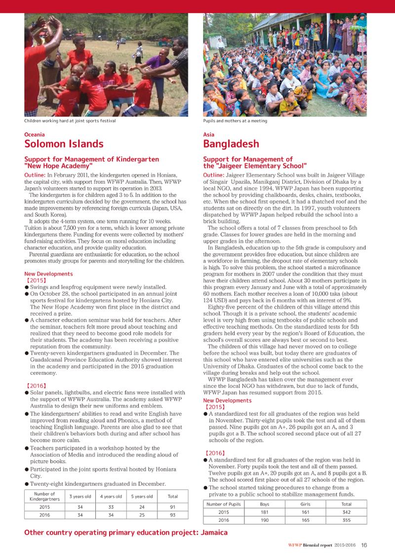 WFWPI Biennial Report(격년보고서) 2015-16 17페이지