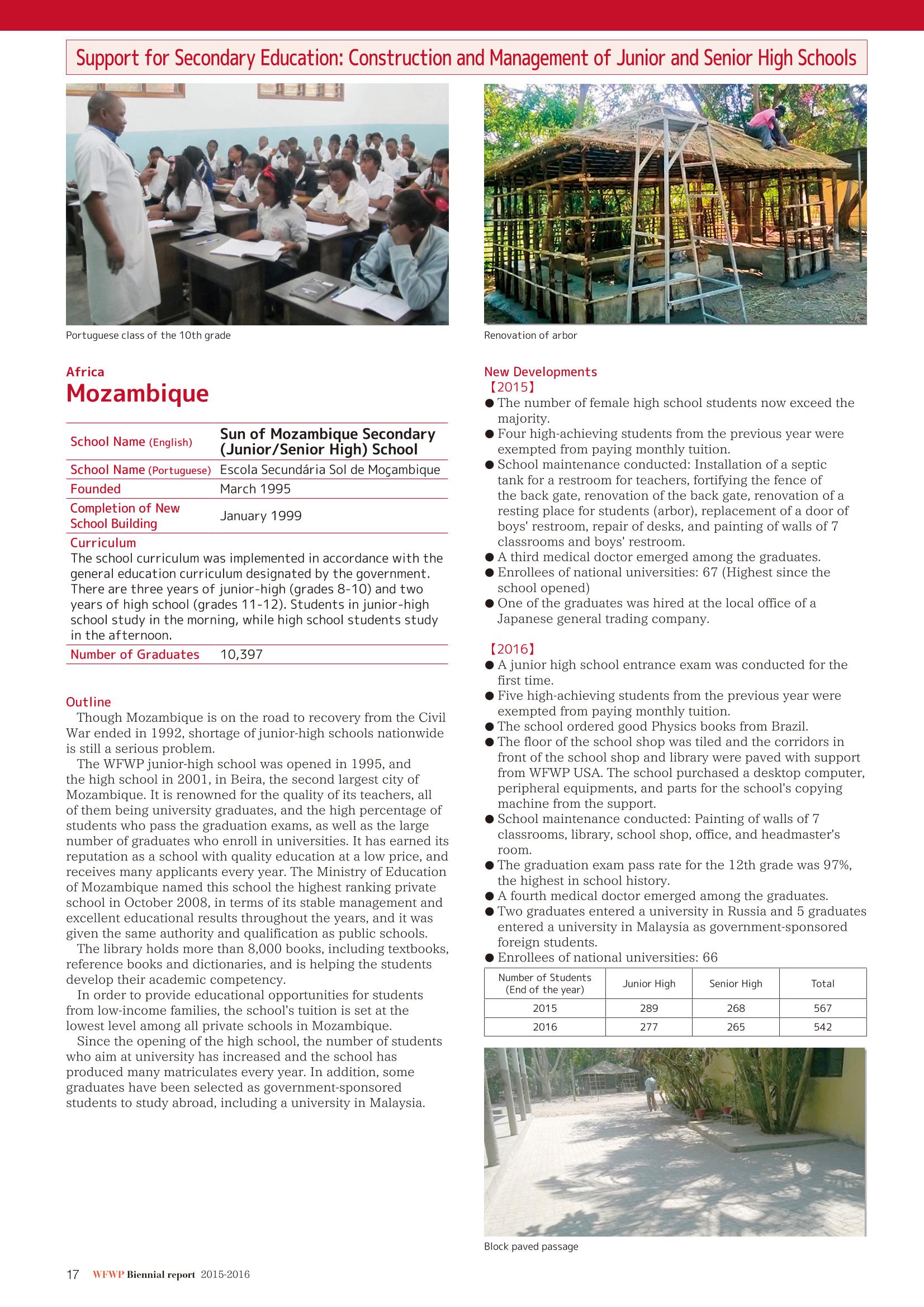 WFWPI Biennial Report(격년보고서) 2015-16 18페이지