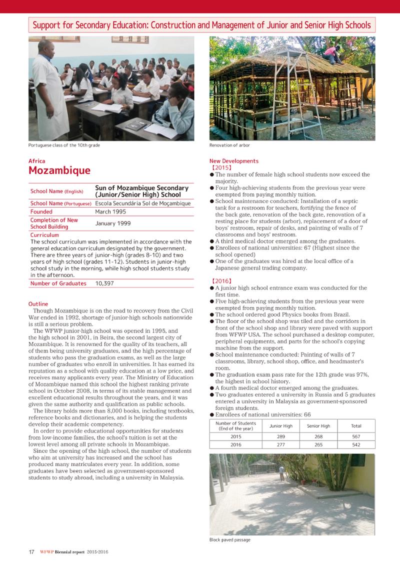 WFWPI Biennial Report(격년보고서) 2015-16 18페이지