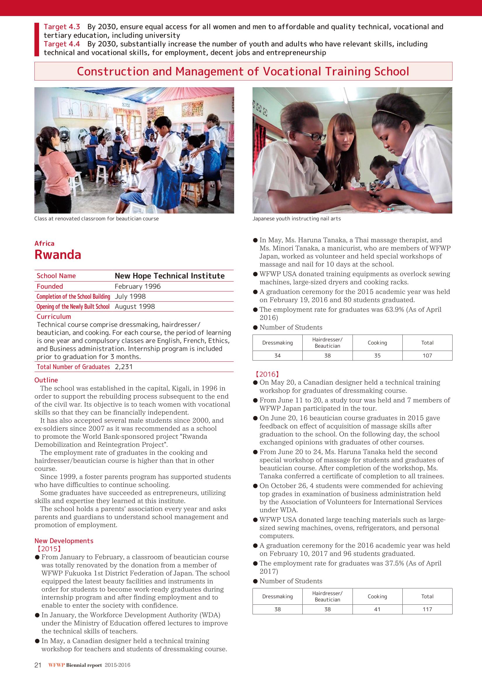 WFWPI Biennial Report(격년보고서) 2015-16 22페이지