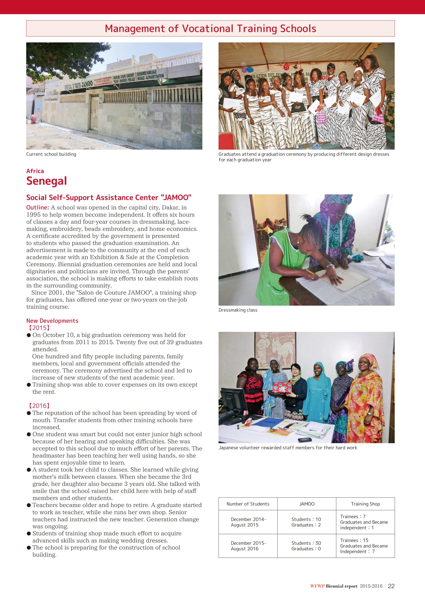 WFWPI Biennial Report(격년보고서) 2015-16 23페이지