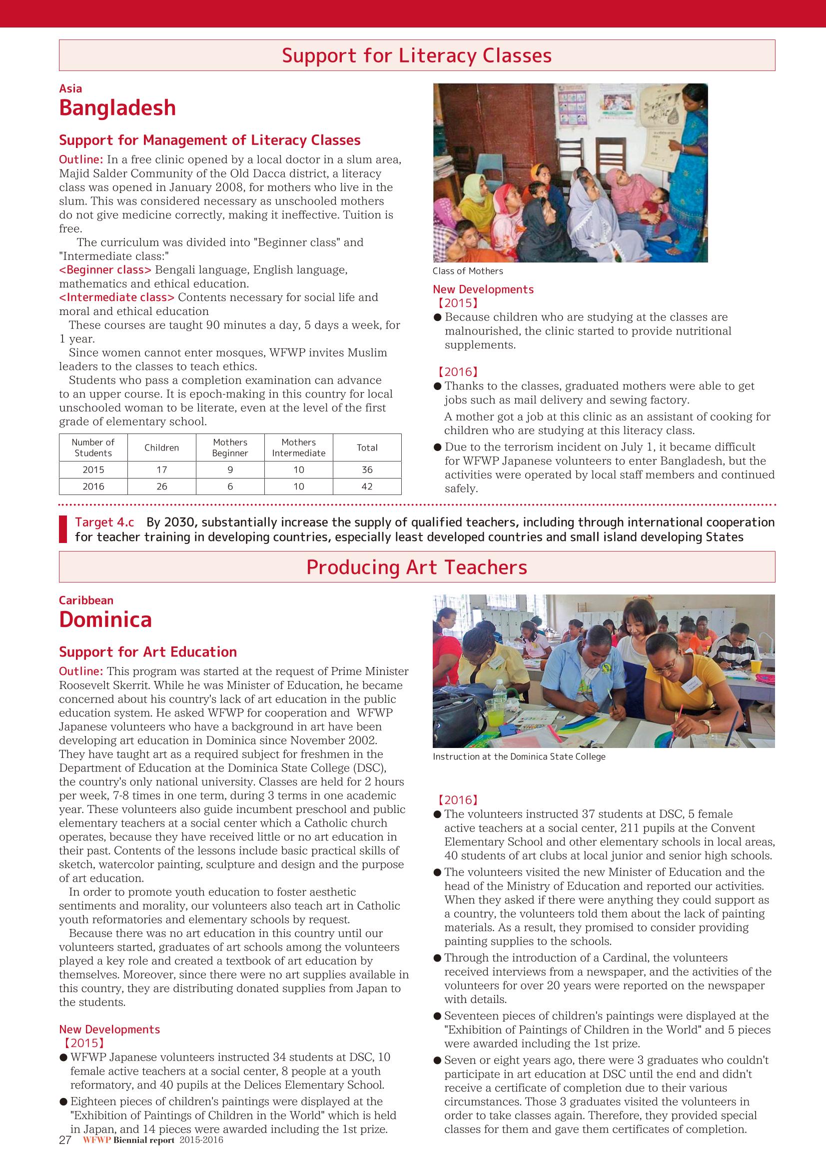 WFWPI Biennial Report(격년보고서) 2015-16 28페이지