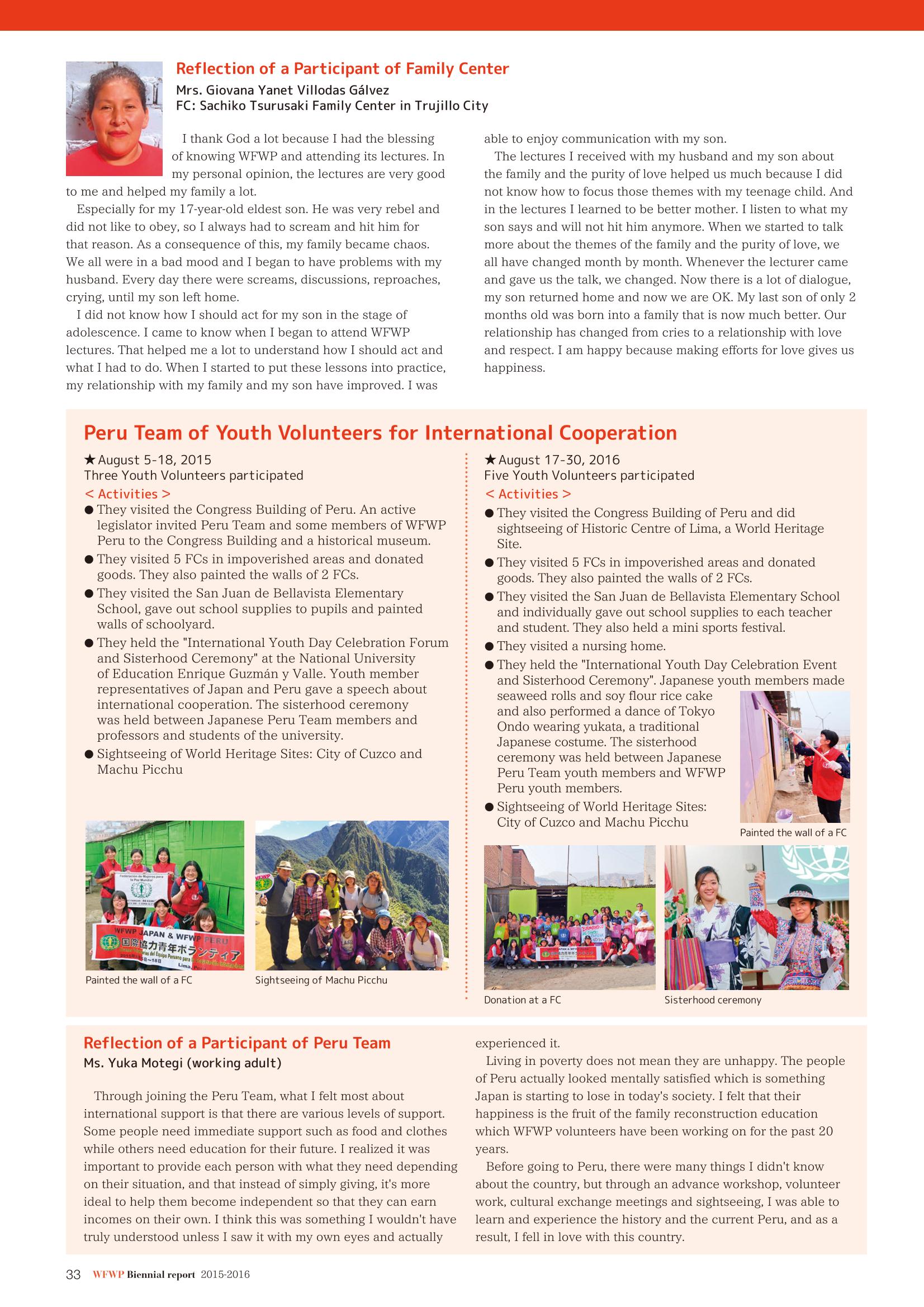 WFWPI Biennial Report(격년보고서) 2015-16 34페이지