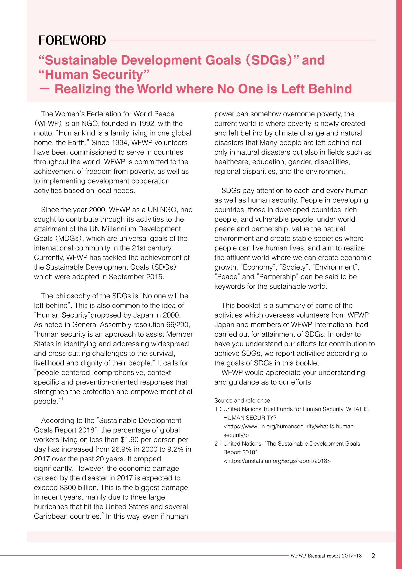 WFWPI Biennial Report(격년보고서) 2017-18 3페이지