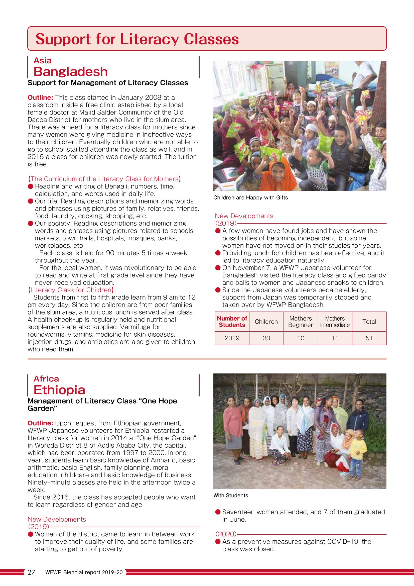 WFWPI Biennial Report(격년보고서) 2019-20 28페이지