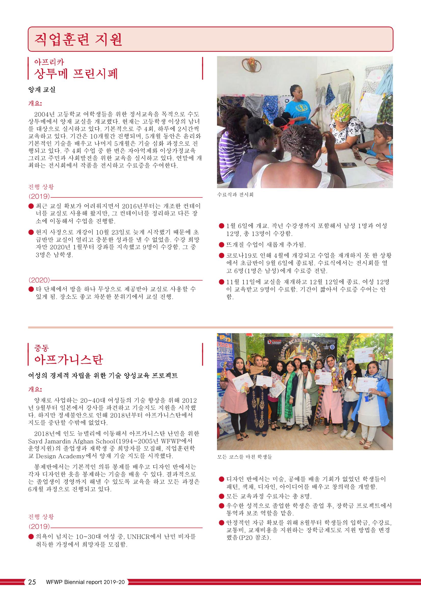 WFWPI Biennial Report(격년보고서) 2019-20 국문 26페이지