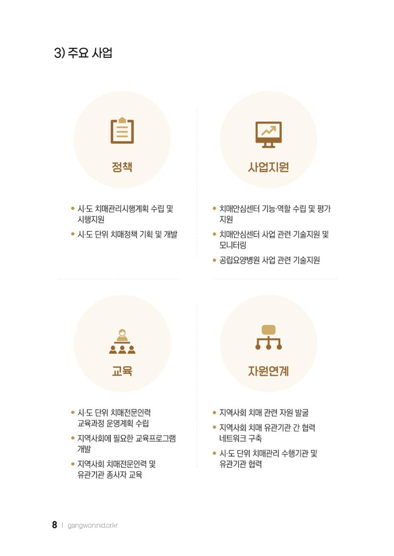 2022 강원도 치매환자 및 노인을 위한 자원 현황 안내서 8페이지