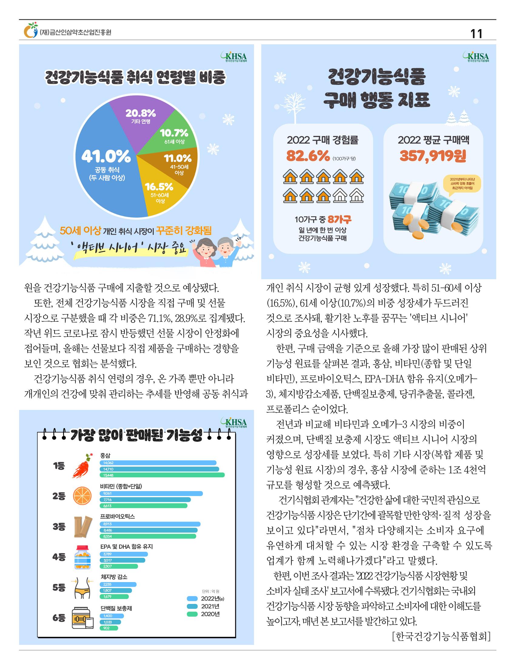 “금산이 뿌리입니다" 12월호 11페이지