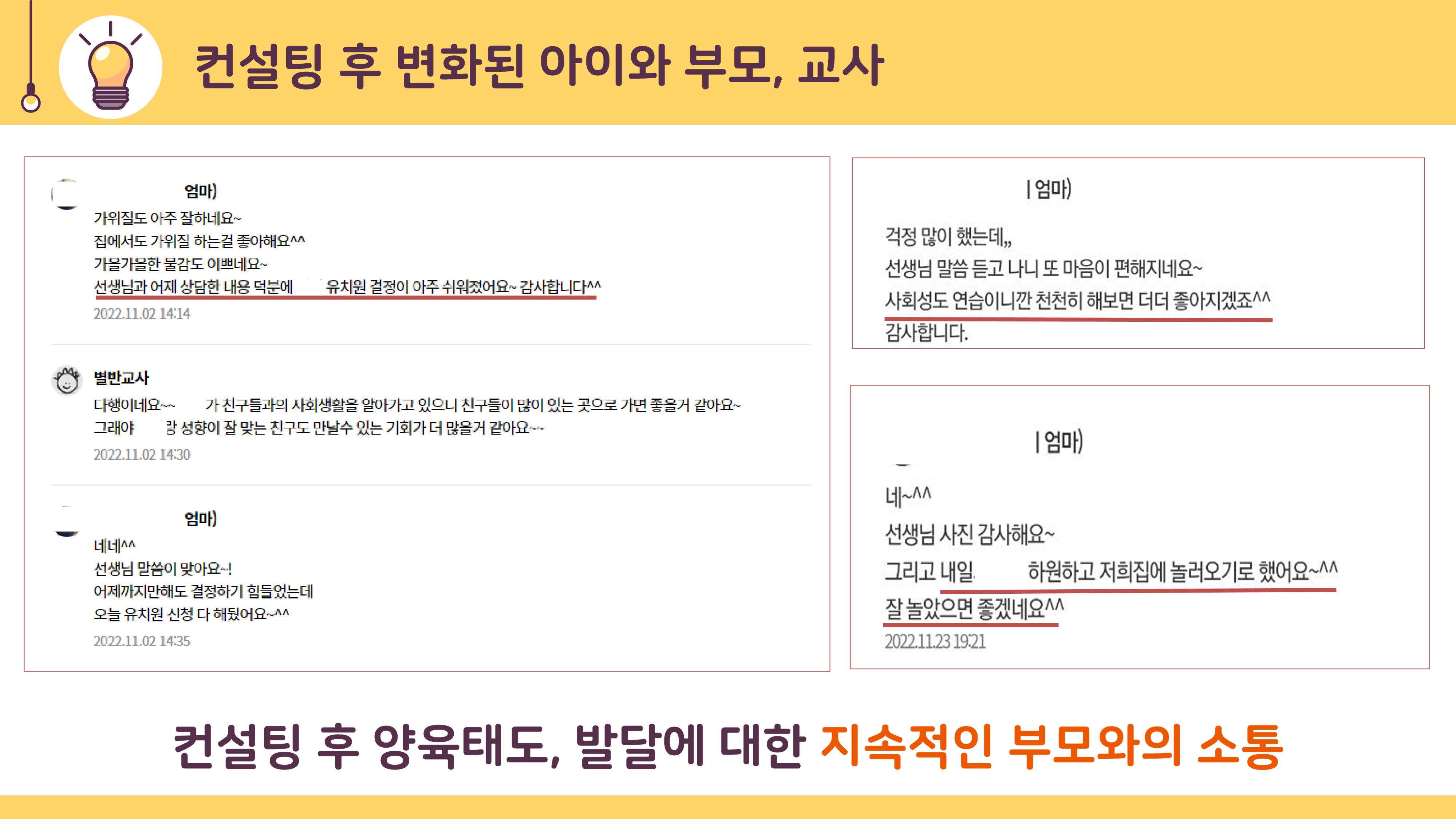 2022년 맞춤형 보육장학제  성과보고회 컨설팅 사례발표 41페이지